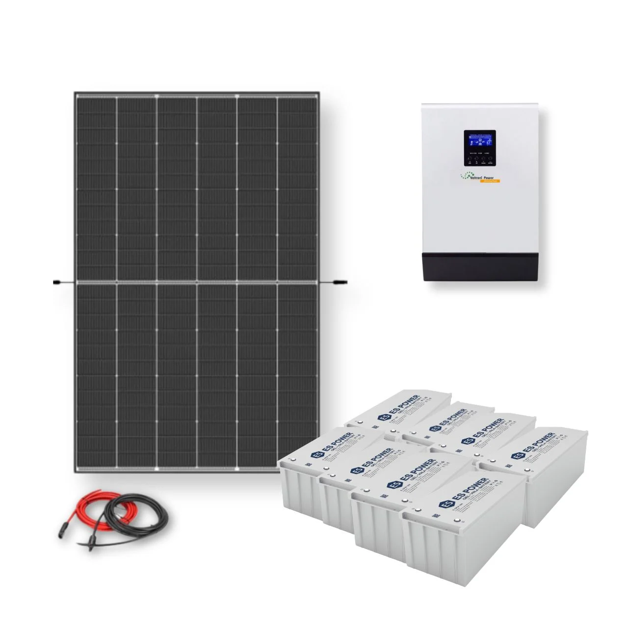 Kit Solaire Autonome 12V – Batterie Plomb