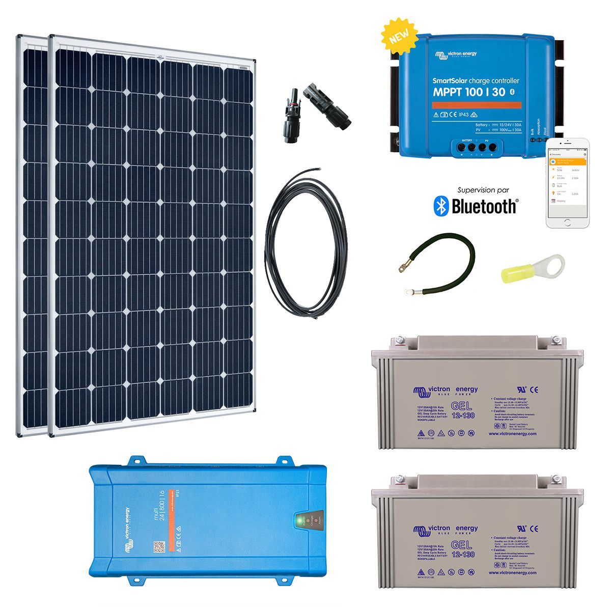 Kit éclairage solaire 600W
