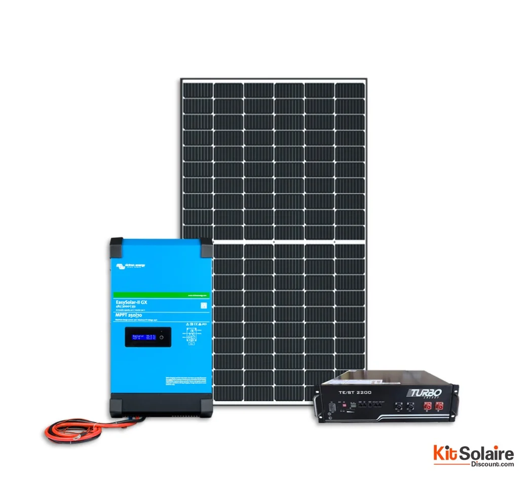 Kit solaire autonome 2000W avec batterie lithium